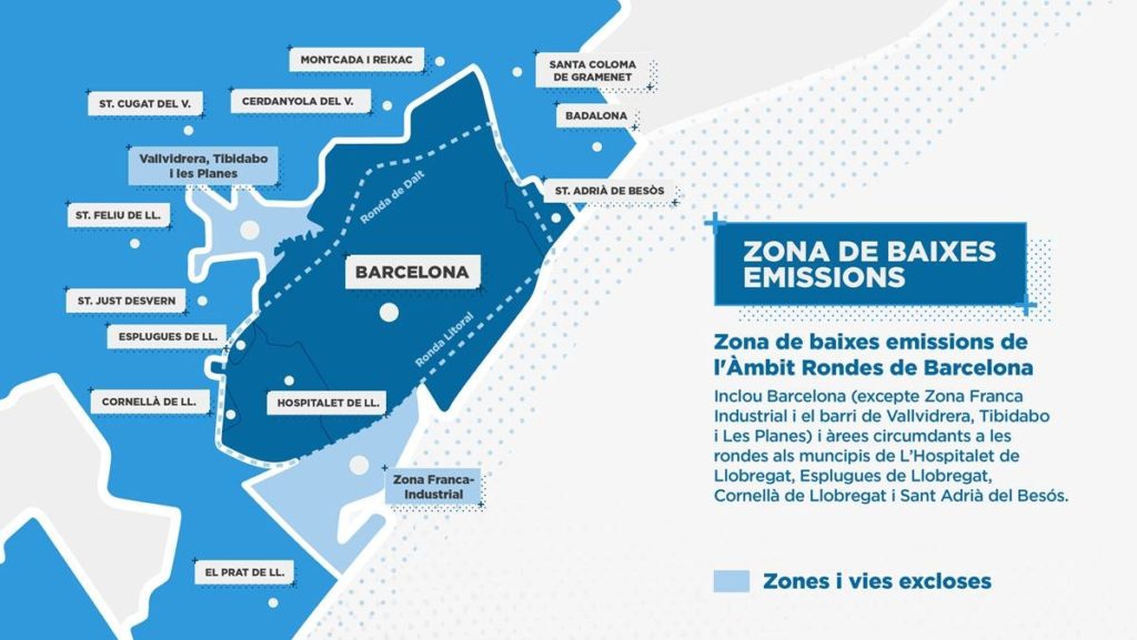 Mapa de la Zona de Baixes Emissions / Ajuntament de Barcelona