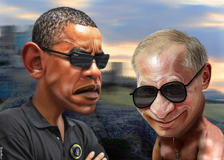 Putin and Obama per DonkeyHotey