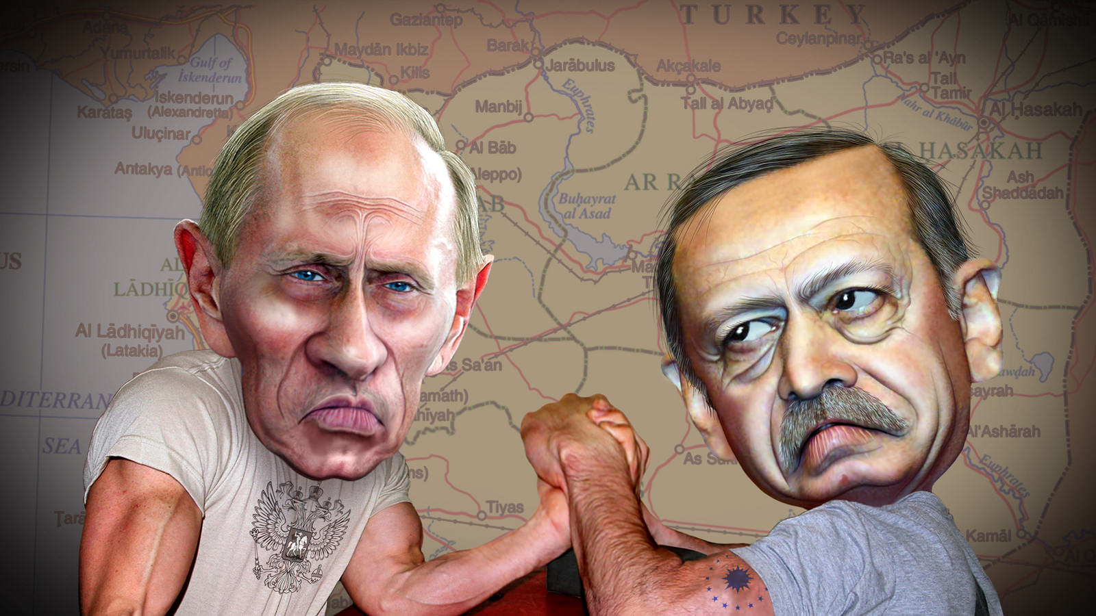 Vladimir Putin i Recep Tayyip Erdogan / DonkeyHotey