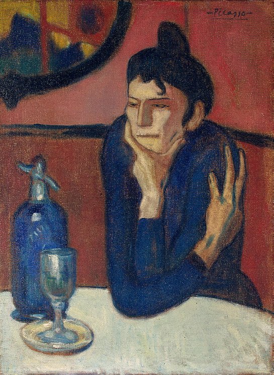 Pablo Picasso "Dona al cafè" 1901